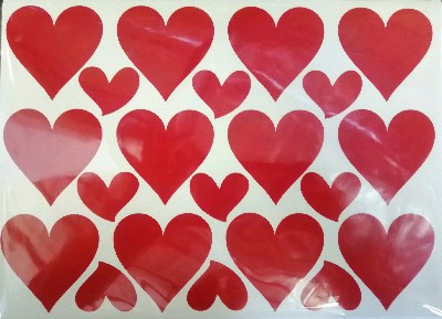 sticker-hearts-red